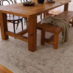 Patina Cream And Beige Dinning Room Carpet