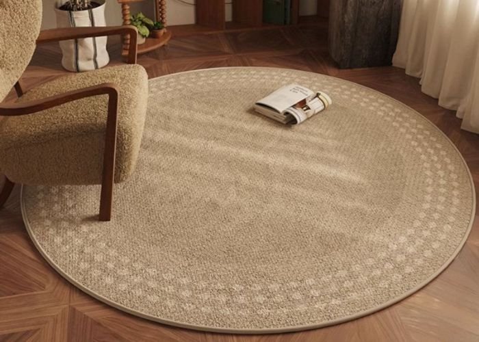 Round carpets for office