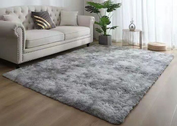 grey carpet installation