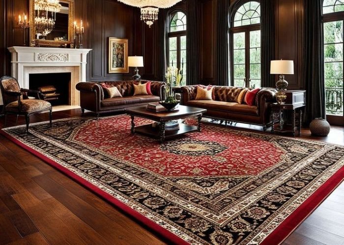 handmade iranian wool carpet